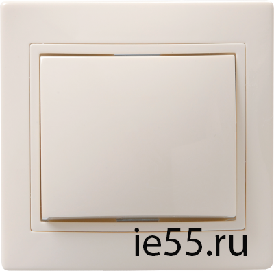 ВС10-1-0-Км Выкл. 1кл 10А керам. КВАРТА крем. IEK