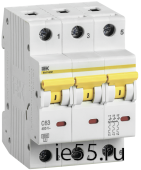 Выкл. авт. ВА47-60M 3Р 25А 6кА D IEK