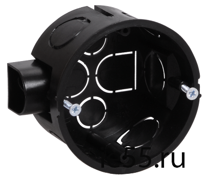 Коробка КМ40002 установочная для твердых стен d65x40 (с саморезами)