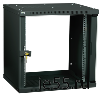 ITK Шкаф LINEA WE 12U 600x650мм дверь стекло черный