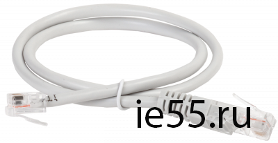 ITK Коммутац. шнур (патч-корд), RJ45-RJ12, 1м, серый