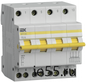 Выключатель-разъединитель трехпозиционный ВРТ-63 4P 16А IEK
