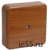 Коробка распаячная КМ для о/п 75х75х28мм дуб IEK