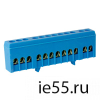 Шина TS-0609H 12 way в синем корпусе ЭНЕРГИЯ