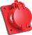 Розетка встраиваемая ССИ-414 16А-6ч/380-415В 3Р+PЕ IP44 MAGNUM ИЭК