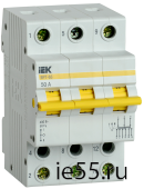 Выключатель-разъединитель трехпозиционный ВРТ-63 3P 50А IEK