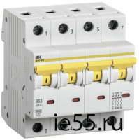 Выкл. авт. ВА47-60M 4Р 50А 6кА С IEK