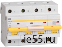 Автоматический выключатель ВА 47-100 4Р 32А 10 кА  х-ка С ИЭК