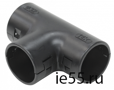 Тройник открывающийся TI32G IEK черный