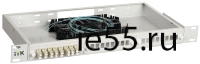 ITK 1U кросс укомплектованный: LC (duplex) 16шт;  (OM3)