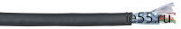 ITK Витая пара F/UTP кат.6 4x2х23AWG LSZH черный (305м)
