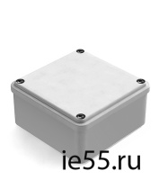 Коробка распаячная для наружнего монтажа с гладкими стенками,100х100х50мм, IP44 серая (CH 101003314