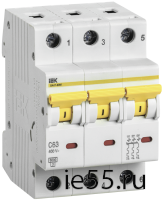 Выкл. авт. ВА47-60M 3Р 40А 6кА B IEK