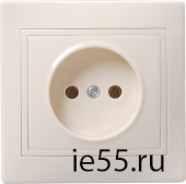 РС10-2-Км Роз. 1мес. без з/к и з/ш 10А кер. КВАРТА крем. IEK