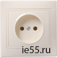 РС10-2-Км Роз. 1мес. без з/к и з/ш 10А кер. КВАРТА крем. IEK