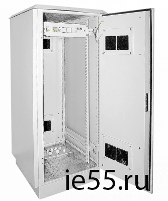 ITK Шкаф уличный 19" 42U 720x860, IP55 металл двери, серый