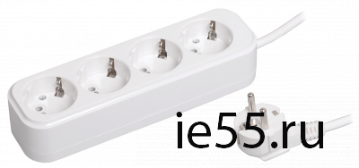 Удлинитель У04 4 места 2Р+РЕ/1.5 метра 3х1мм2 16А/250В CLASSIC IEK