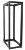 ITK 19" двухрамная стойка, 24U, 600x800 мм, чёрная
