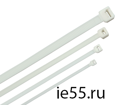 Хомут морозостойкий Хкм 4,8х380мм белый (100шт) IEK