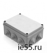 Коробка распаячная для наружного монтажа, 10 гермовводов, 150х110х70мм,  IP44 серая (CHIN 101003308