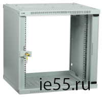 ITK Шкаф LINEA WE 9U 600x450мм дверь стекло серый