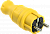 ВБп3-1-0м Вилка прямая ОМЕГА IP44 жёлтая IEK