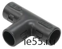 Тройник открывающийся TI16G IEK черный
