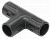 Тройник открывающийся TI16G IEK черный