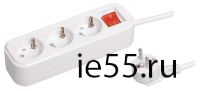 Удлинитель У03В 3 места 2Р+РЕ/3.0 метра 3х1мм2 16А/250В CLASSIC IEK