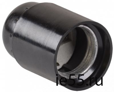 Пкб27-04-К01 Патрон подвесной карболитовый, Е27, черный, индивидуальный пакет, IEK