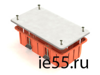 Коробка распаячная для скрытого монтажа в полых стенах  172х96х45мм (с пластиковыми зажим 101003301