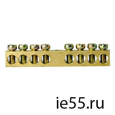 Шина нулевая TS-0609C 6*9   8 ways без изолятора