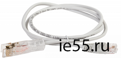 ITK Патч-корд 110-RJ45 2 пары, кат.5Е, 3м, серый