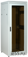 ITK LINEA N 18U 800х800мм стекл. пер. дв. задн. металл. сер.