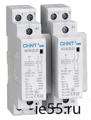 Контактор модульный NCH8-25/40 25A 4НО AC24В 50Гц (R) (CHINT)