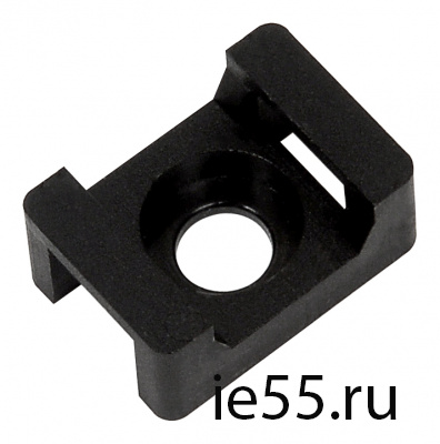 Площадка ПМ 22х16х6мм под винт черная (100шт) IEK