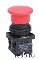 Кнопка управления NP2-BA21 без подсветки черная 1НО IP40 (CHINT)