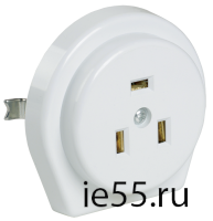 РПпл11-01-Ст Розетка разборная для плиты с з/к с/у 32А белая IEK