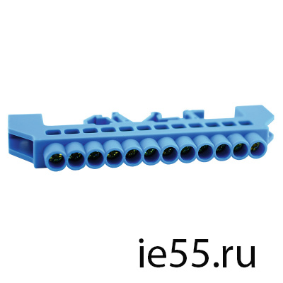 Шина TS-0609K 6x9 12 ways нулевая в изоляторе ЭНЕР