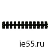 Зажимы  H.F.W.  10 А -   10 мм  черн  ЭНЕРГИЯ