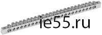 Шина PEN "земля-ноль" 6х9мм 24/2 Ni (24групп/креп. кр.) IEK