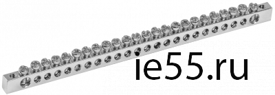 Шина PEN "земля-ноль" 6х9мм 24/2 Ni (24групп/креп. кр.) IEK