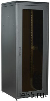 ITK LINEA N 24U 800х800мм стекл. пер. дв. задн. металл. чер.