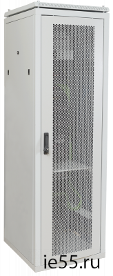 ITK Шкаф сетевой 19" LINEA N 42U 600х600 мм перфорированная передняя дверь серый