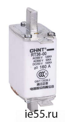 Плавкая вставка предохранителя RT36-1-250, габарит 1, 80А (CHINT)