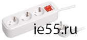 Удлинитель У03В 3 места 2Р+РЕ/1.5 метра 3х1мм2 16А/250В CLASSIC IEK