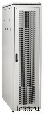 ITK Шкаф сетевой 19" LINEA N 38U 600х1000 мм с L-профилями перфорированные двери серый