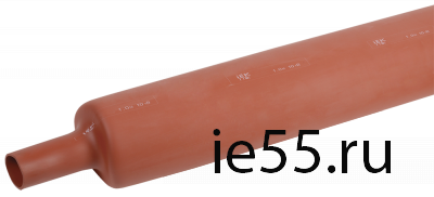 Термоусаживаемая трубка ТТШс 120/50 10 кВ 2,5:1 красная 1м IEK