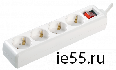 Удлинитель У04К-выкл. 4 места 2Р+PЕ/1,5 метра 3х1мм2 16А/250 IEK