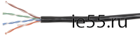 ITK Витая пара U/UTP кат.5E 4х2х24AWG LDPE черный (100м)